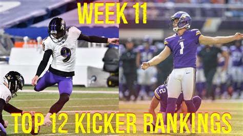 kicker rankings week 11